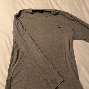 OVO Octobers Very Own Heavyweight Long Sleeve Tee Grey XL